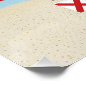 Nautical Signal Flag Alphabet and Beach 2 Perfect Poster (Hoek)