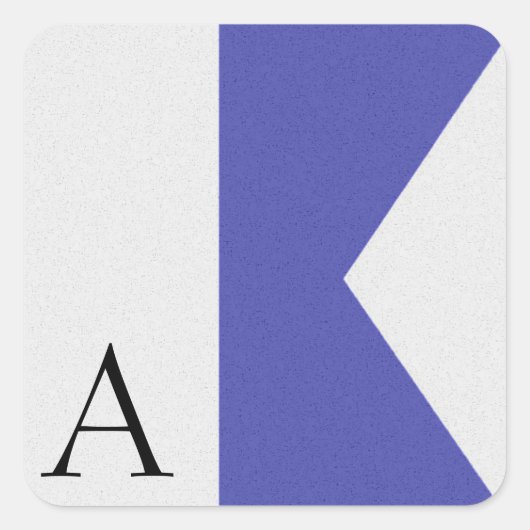 Nautical Signal Flag Alphabet Sticker (Voorkant)