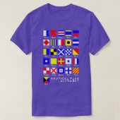 Nautical Signal Flag Alphabet T-shirt (Design voorkant)