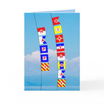 Nautical Signal Flag Happy Birthday Greeting