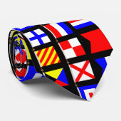 Nautical Signal Flags set Alpha to Zulu Stropdas (Opgerold)