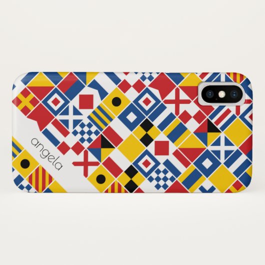 Nautical Signal Flagtern Case-Mate iPhone Case (Achterkant (horizontaal))