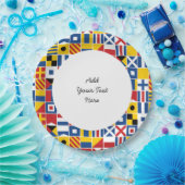 Nautical Signal Flagtern Papieren Bordje (Feest)