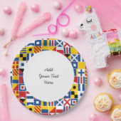 Nautical Signal Flagtern Papieren Bordje (Feest)