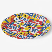 Nautical Signal Flagtern Papieren Bordje (Gekanteld)