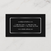 Nautical Silver Anchor Visitekaartje (Achterkant)