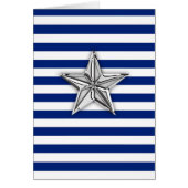 Nautical Silver Star op Stripes (Voorkant)
