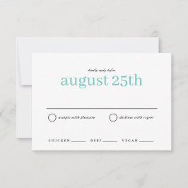 Nautical Simple Type Wedding RSVP Save the Date