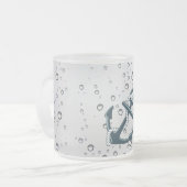 Nautical Sinking Anchor WORLD'S BESTE DAD Matglas Koffiemok (Voorkant links)