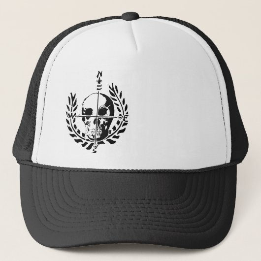 Nautical Skull Logo Trucker hat Pet (Voorkant)