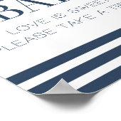 Nautical Snoep Bar Wedding Sign Poster (Hoek)