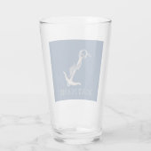 Nautical Spirit Anchor Dolphin Navy Blue Glas (Achterkant)