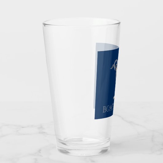 Nautical Spirit Anchor Dolphin Navy Blue Glas (Rechts)