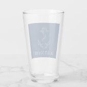 Nautical Spirit Anchor Navy Blue Glas (Achterkant)