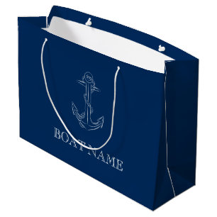 Nautical Spirit Anchor Navy Blue Groot Cadeauzakje
