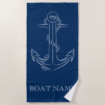 Nautical Spirit Anchor Navy Blue