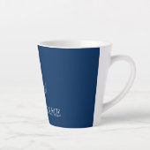 Nautical Spirit Anker Marineblauw Latte Mok (Rechts)