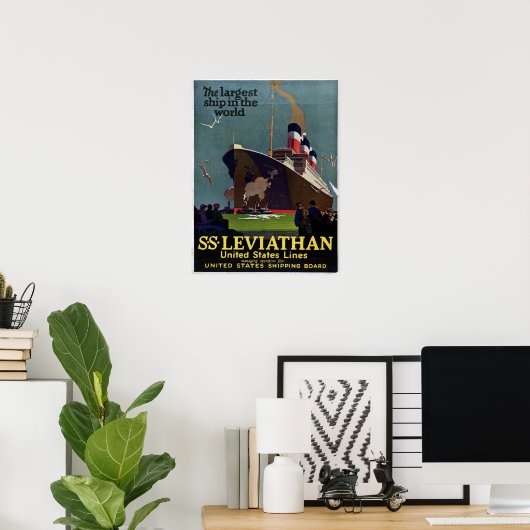  Nautical SS Leviathan Cruise Poster (Thuiskantoor)