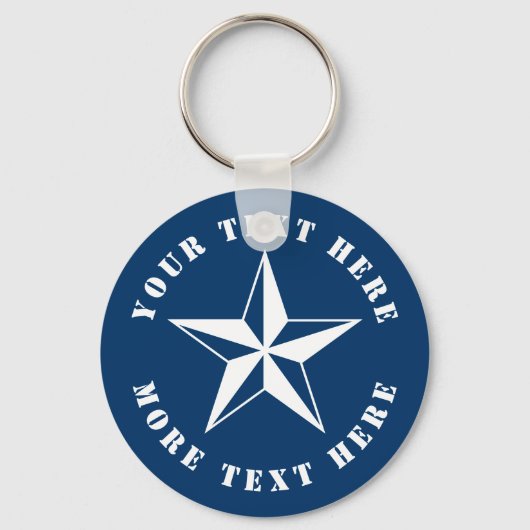 Nautical star boking sailing yachting aangepaste n sleutelhanger (Voorkant)