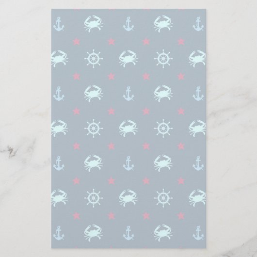 Nautical Star Pattern Briefpapier (Voorkant)