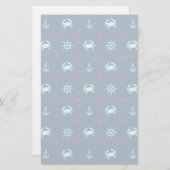 Nautical Star Pattern Briefpapier (Voorkant / Achterkant)