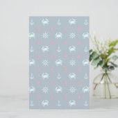 Nautical Star Pattern Briefpapier (Staand voorkant)