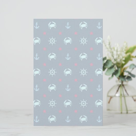 Nautical Star Pattern Briefpapier (Staand voorkant)