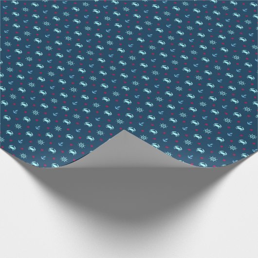 Nautical Star Pattern Cadeaupapier (Hoek)