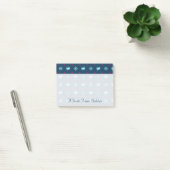 Nautical Star Pattern | Jouw namen toevoegen Post-it® Notes (Kantoor)
