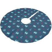 Nautical Star Pattern Kerstboom Rok (Gekanteld)