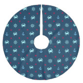 Nautical Star Pattern Kerstboom Rok (Voorkant)