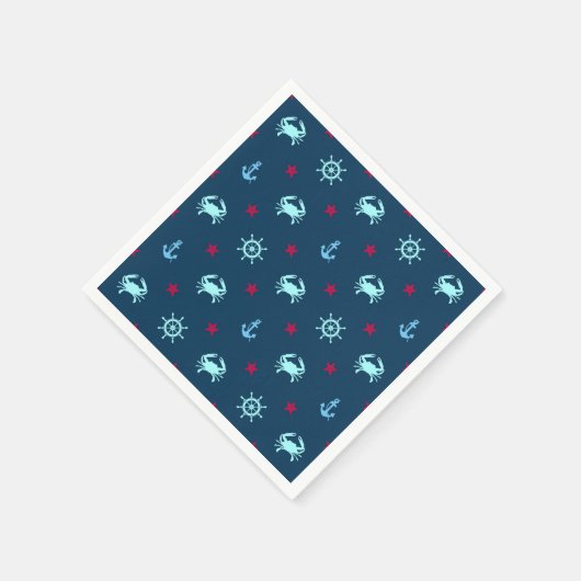 Nautical Star Pattern Servet (Hoek)