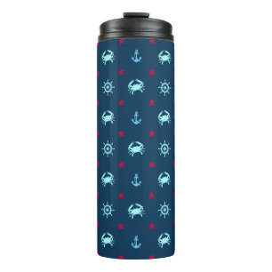 Nautical Star Pattern Thermosbeker