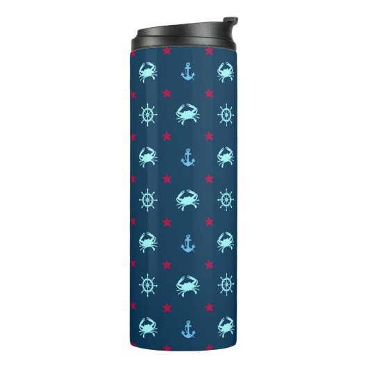 Nautical Star Pattern Thermosbeker (Gedraaid links)