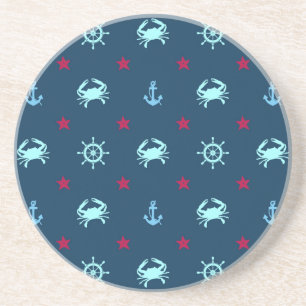 Nautical Star Pattern Zandsteen Onderzetter