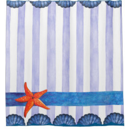 Nautical Star Shower Curtain Douchegordijn