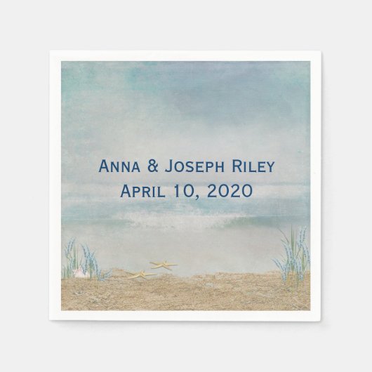 Nautical Starfish and Ocean Servet (Voorkant)