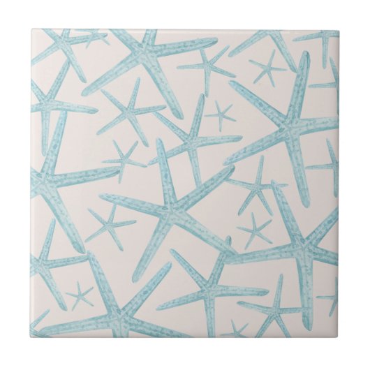 Nautical Starfish Beach House Tegeltje (Voorkant)