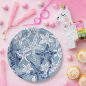 Nautical Starfish Collectie - All Sizes Papieren Bordje (Feest)