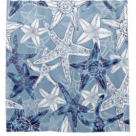 Nautical Starfish Collectie Douchegordijn