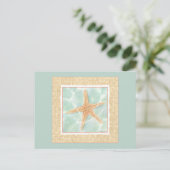 Nautical Starfish in Water Briefkaart (Staand voorkant)