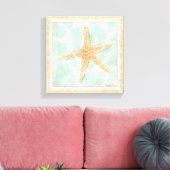 Nautical Starfish in Water Canvas Afdruk (Insitu (Woonkamer))