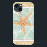 Nautical Starfish in Water Case-Mate iPhone Case<br><div class="desc">Met dit schilderij van Chariklia Zarris voel je telkens een wereld van verschil als je ernaar kijkt. Je kunt jezelf afbeeldingen op het strand om op zeester te jagen of in het zand te spelen. Het afbeelding van Zarris is perfect voor degenen die van het leven van het zee houden...</div>