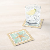 Nautical Starfish in Water Kartonnen Onderzetters (Insitu)