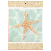 Nautical Starfish in Water Klembord (Achterkant)