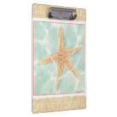 Nautical Starfish in Water Klembord (Rechts)