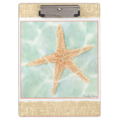 Nautical Starfish in Water Klembord (Voorkant)