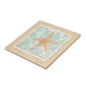Nautical Starfish in Water Tegeltje (Zijkant)
