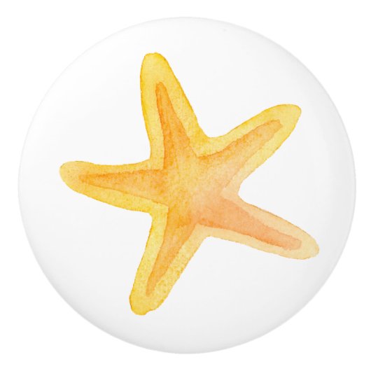 Nautical Starfish Keramische Knop (Voorkant)