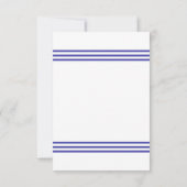 Nautical Starfish - Reception Invitation Kaart (Achterkant)